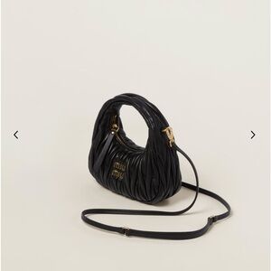 Miu Miu Black Woven Mini Bag